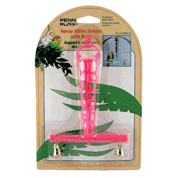 Penn-Plax BA610 Millet Spray Holder With Bells