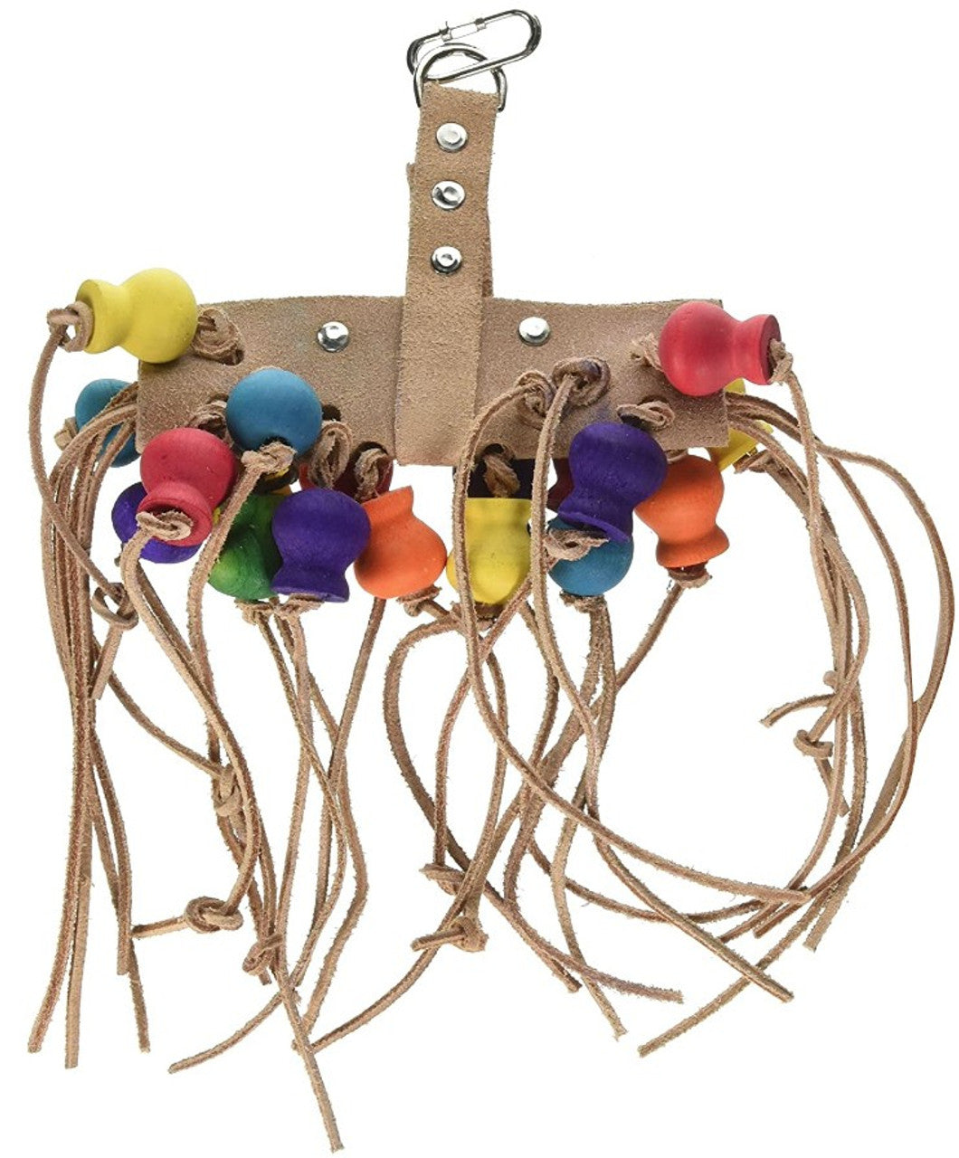 Penn Plax BA822 Leather-Kabob Parrot Toy 12" Long