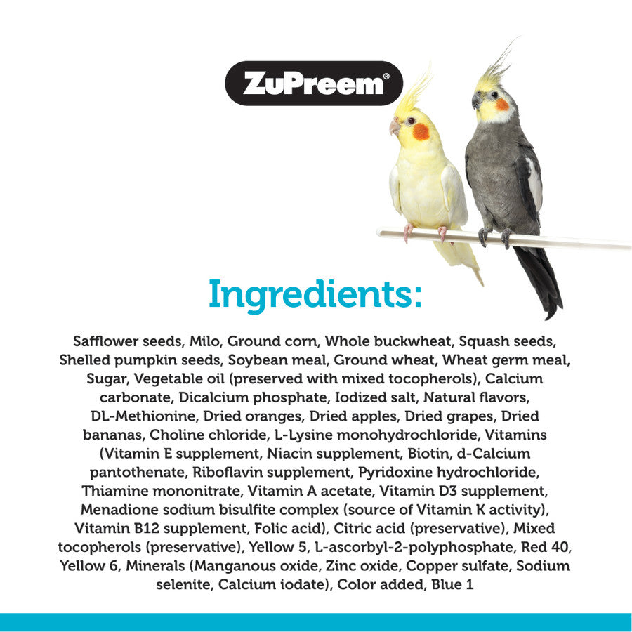 Zupreem Sensible Seed Cockatiel 2lb