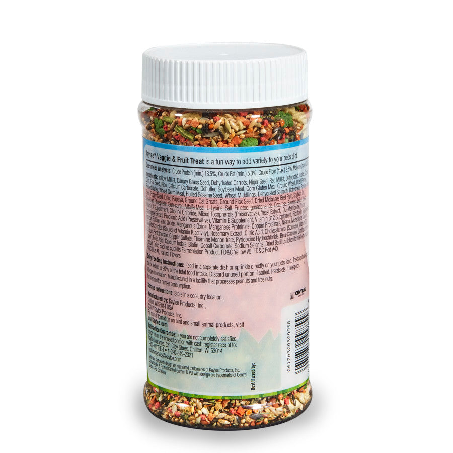 Kaytee Veggie & Fruit Treat For Parakeets 9.5oz