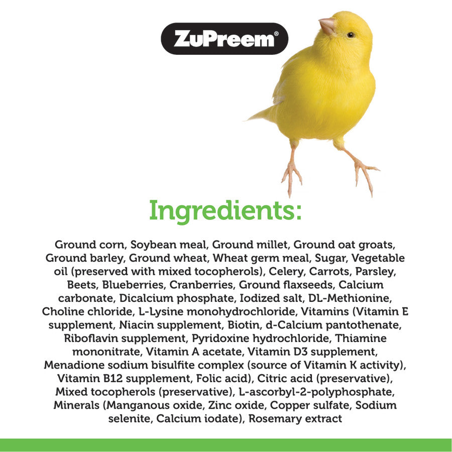 Zupreem 91200 Natural Parakeet  2.25lb
