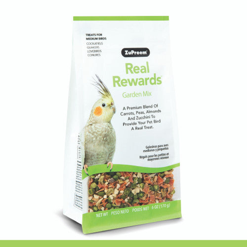 ZuPreem Real Rewards Garden Mix Bird Treats Medium Birds 6oz