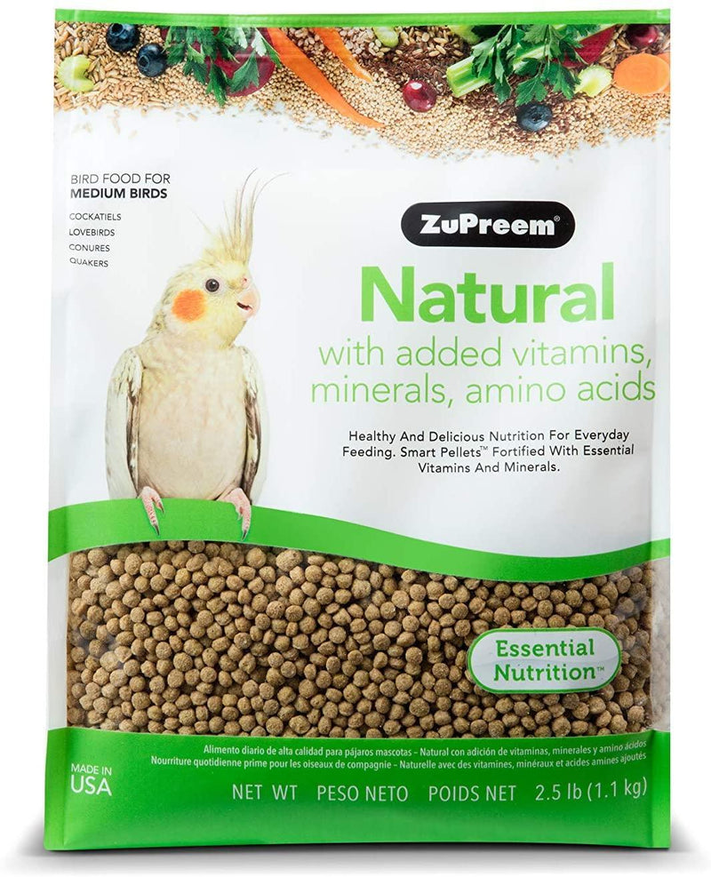 ZuPreem Natural Bird Food for Medium Birds