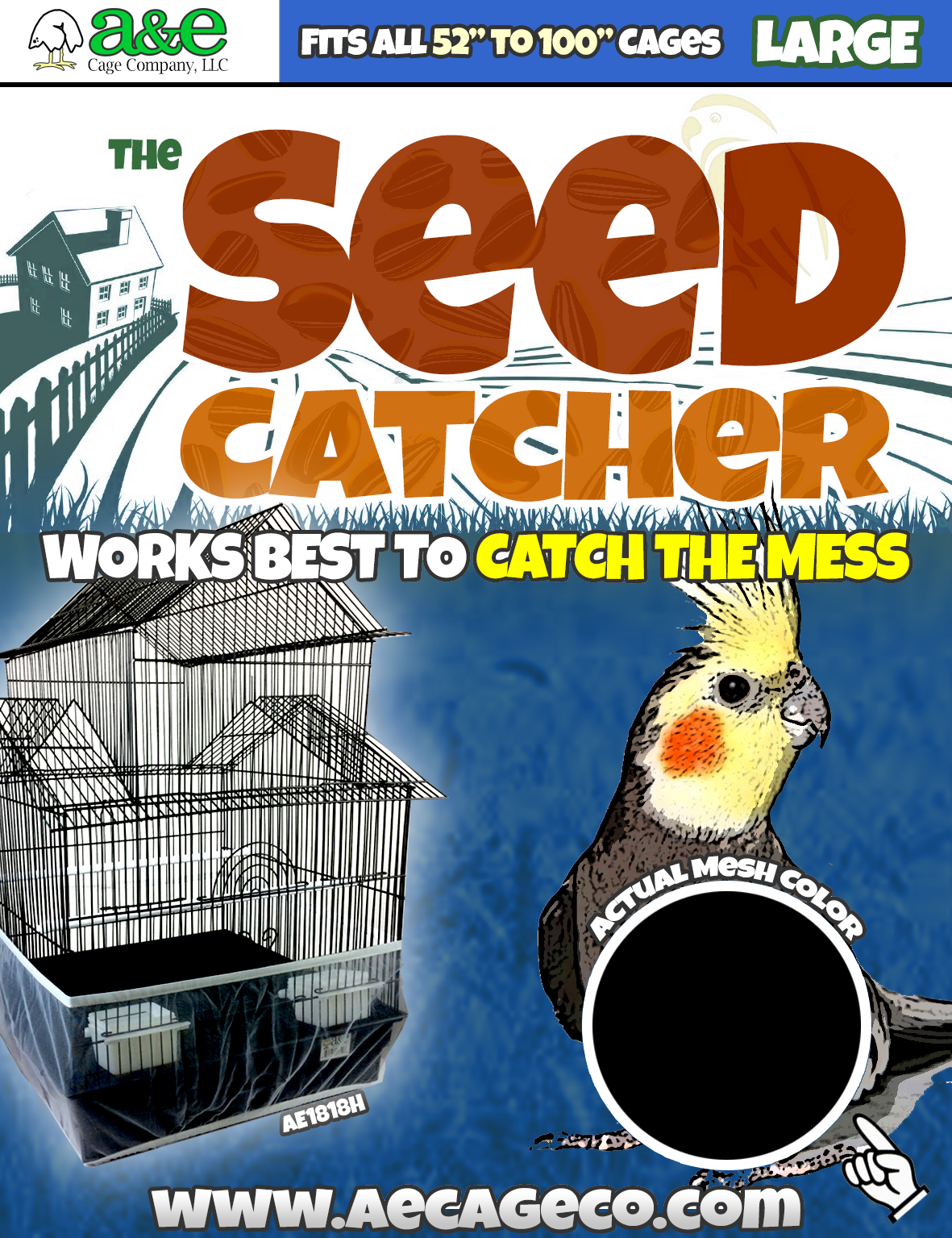 A&E HB1511L Seed Catcher Large