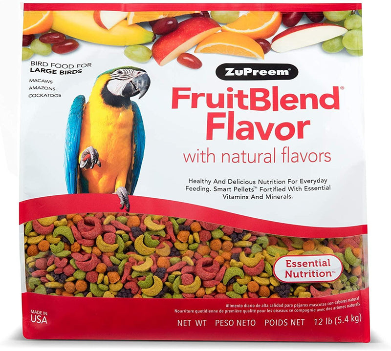 ZuPreem FruitBlend Flavor Bird Food for Large Birds - 3.5 lb