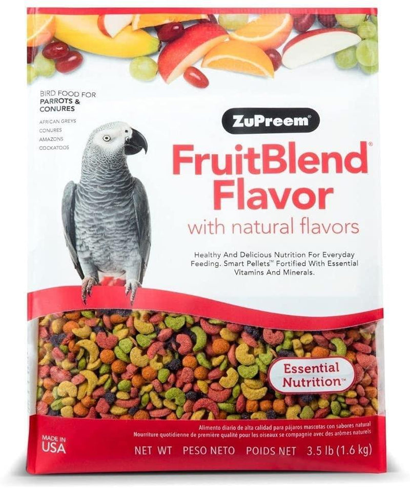 ZuPreem FruitBlend Flavor Bird Food for Parrots & Conures