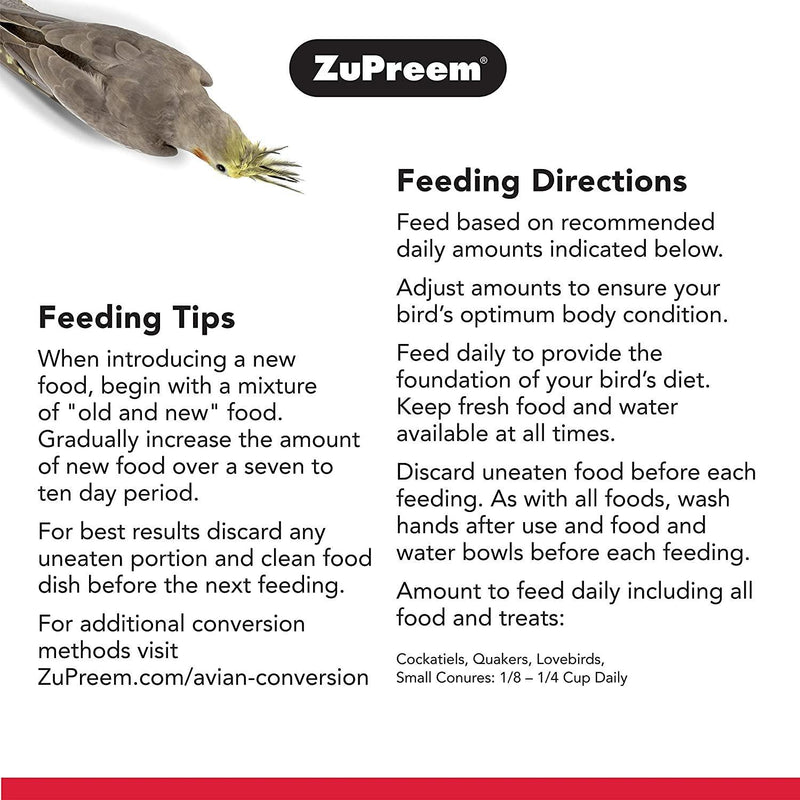 ZuPreem Natural Bird Food for Medium Birds