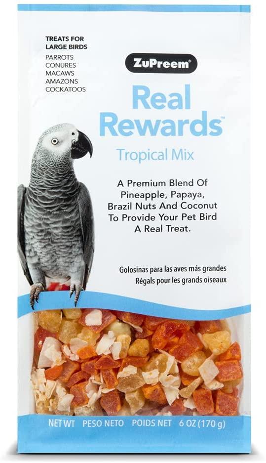 Zupreem Real Rewards Tropical Mix Treats for Large Birds