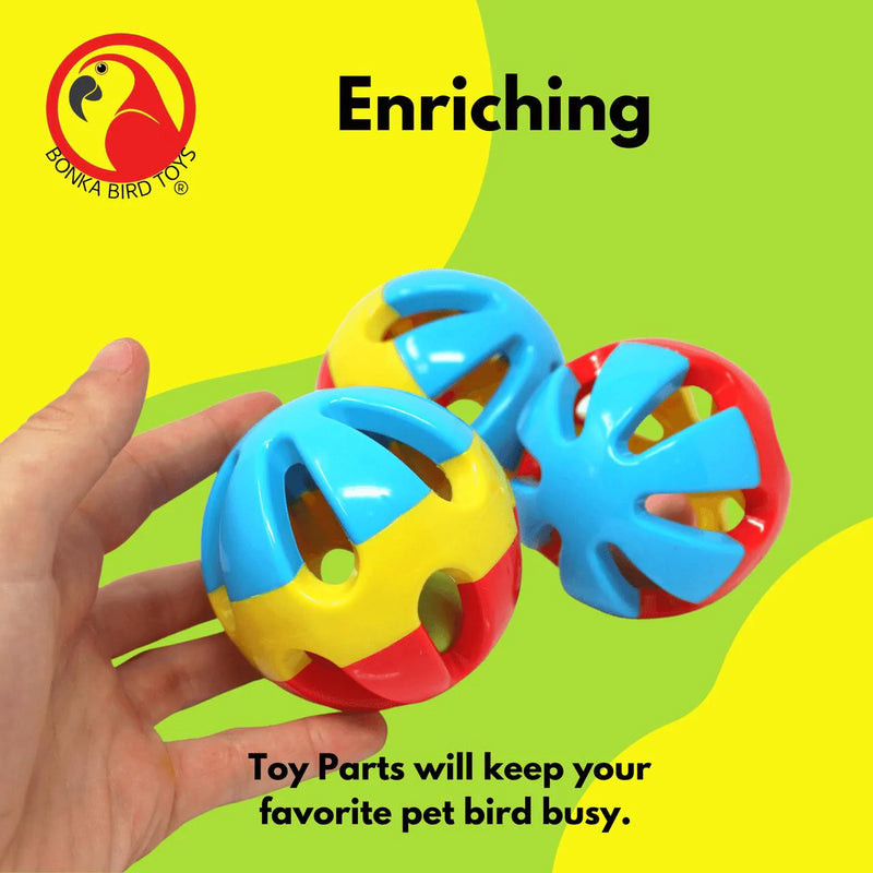 Bonka Bird Toys 1312 Pk3 Soccer Ball 3-Inch Foot Toy