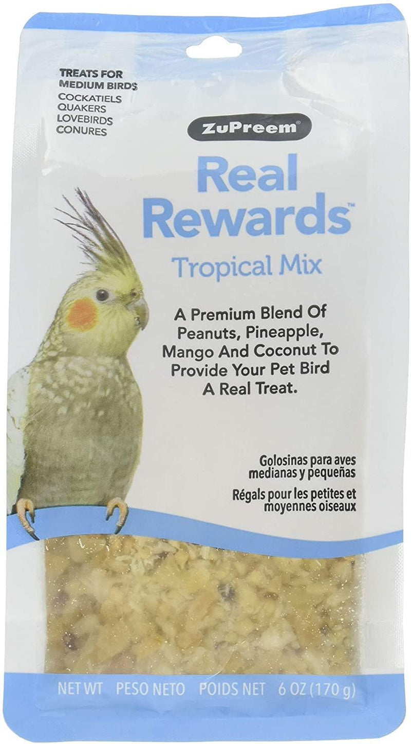 Zupreem Real Rewards Tropical Mix Treats for Medium Birds