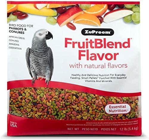 ZuPreem FruitBlend Flavor Bird Food for Parrots & Conures